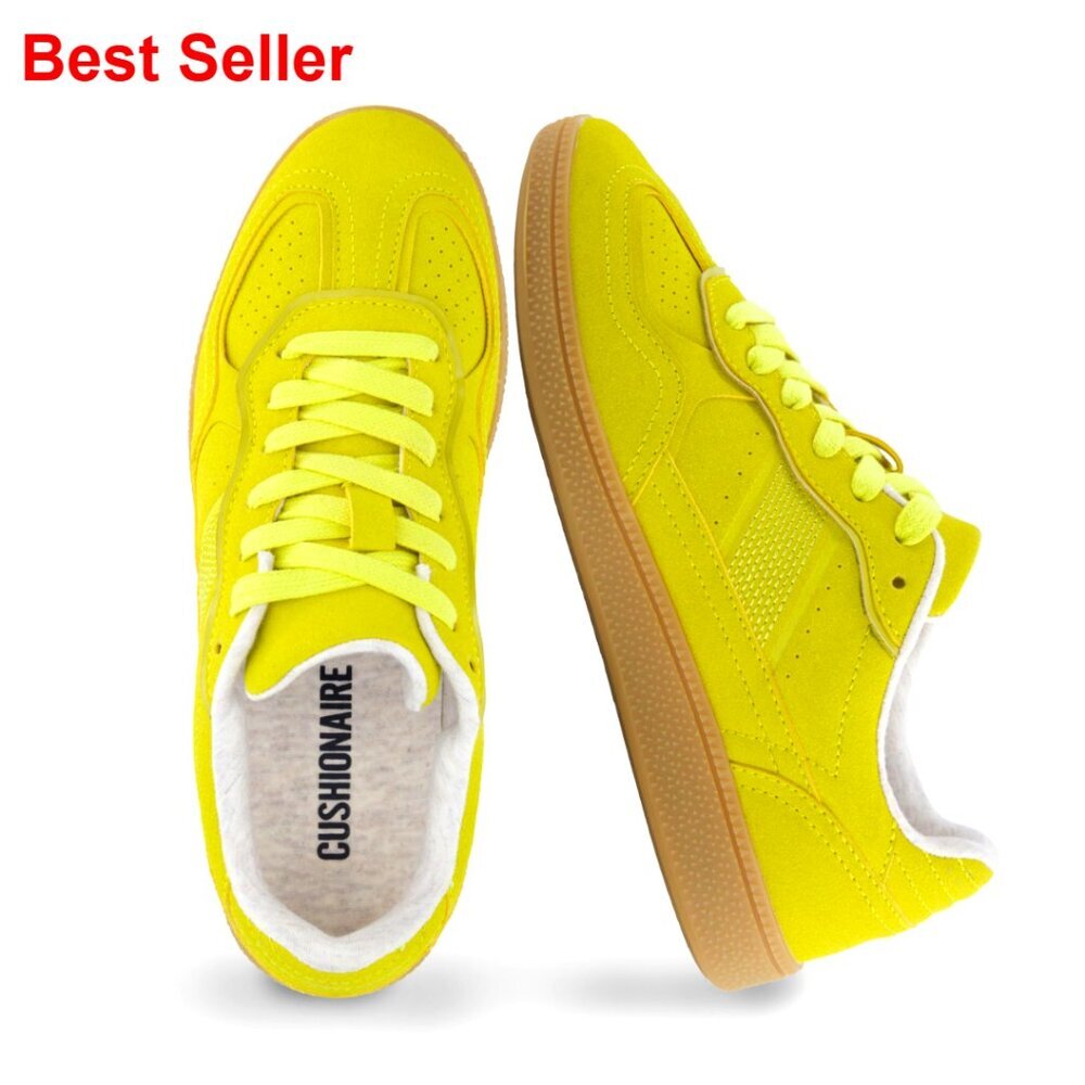 Retro Sneaker with Cushioned Insole and Durable Gum Sole